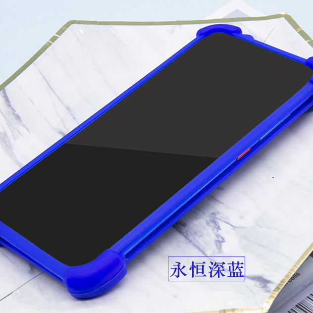 Uniwersalne silikonowe etui na telefon 4,7-7 cali z silikonową ramką na telefon, uniwersalne etui na telefon: Niebieski