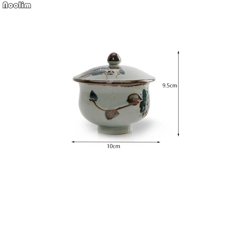 Retro japansk keramisk suppekop groft keramik håndmalet personlighed tekop kaffe vin kopper drikkevarer forsyninger: J