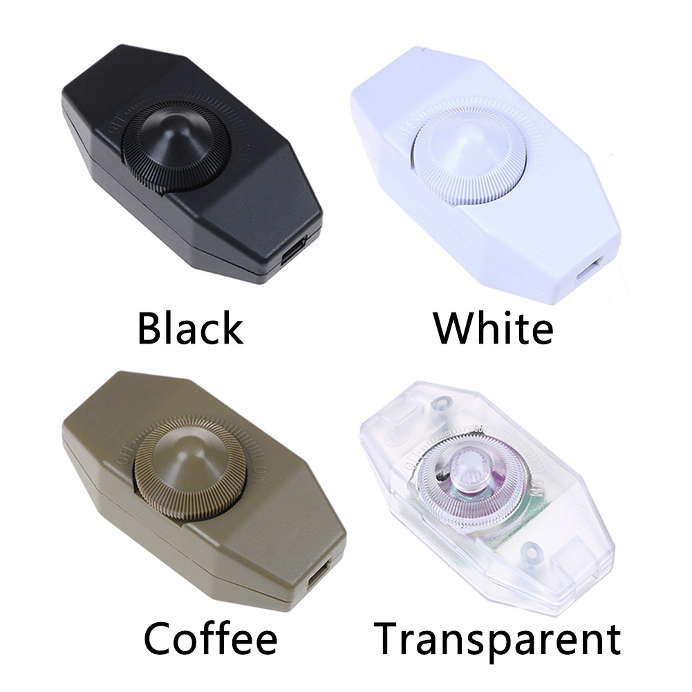 Rotary 904 220V 1A Home Office Adjustable Floor Table Lamp Easy Install Dimmer Switch Button Manual Knob Controller Durable