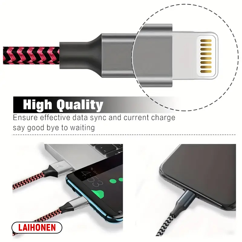 1M 2M 3M USB A To Lightning MFi Certified Cable For iPhone 14 13 12 11 X XR Pro Max Fast Charging Cable Charger Data Wire Cord