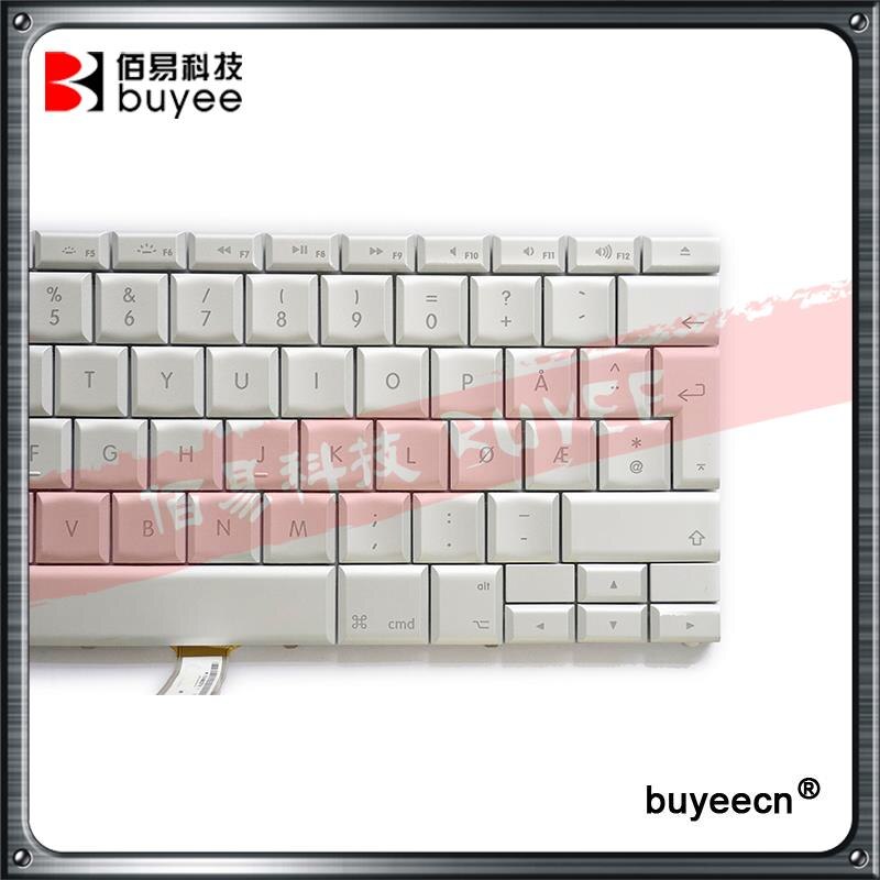 Original 15.4" A1260 A1226 A1211 Norwegian Norsk Keyboard For Macbook Pro Norway Keyboards with backlight Replacement White