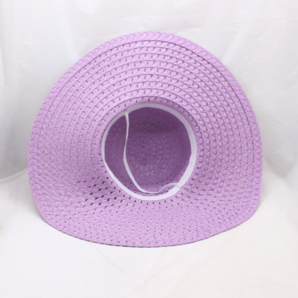 Zomer Strooien Hoed Vrouwen Grote Brede Rand Strand Hoed Zonnehoed Opvouwbare Zon Blok Uv Bescherming Panama Hoed Bone Caps chapeu Feminino