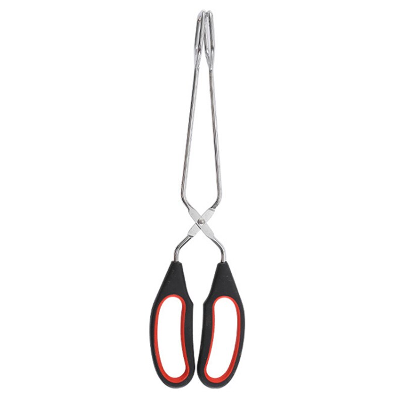 Tenazas de tijera para barbacoa, herramientas de barbacoa, pinzas para comida a la parrilla, mango de tijeras largo, Clip para asar pan, pinzas para el horno, accesorios para barbacoa: M 28cm