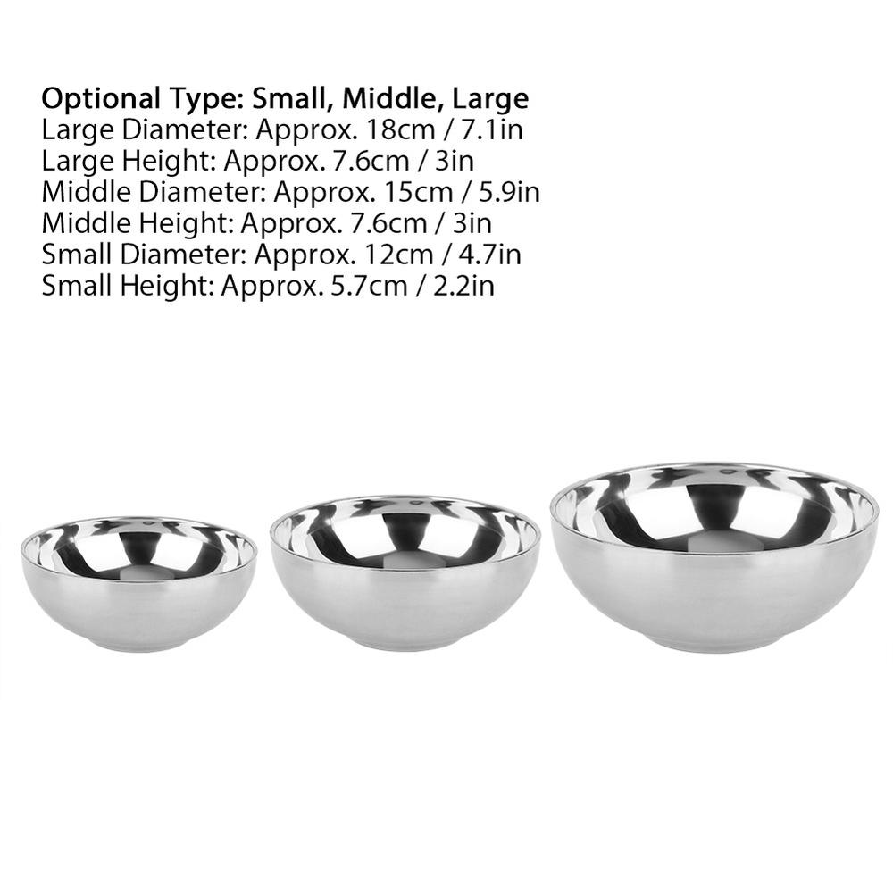 Stainless Steel Mixing Bowls Non Slip Nesting Whisking Bowls Set Mixing Bowls For Salad Cooking Baking