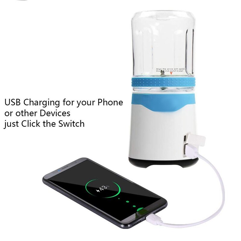 Persoonlijke Blender, Draagbare Blender Usb Sap Blender Oplaadbare Reizen Sap Blender Voor Shakes En Smoothies Krachtige Zes Blad