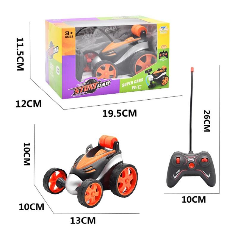 Electric Wireless Remote Control Car Tumbling Stunt Dump Truck Toy ABS Plastic Personality Cool Wireless Birthday: Orange