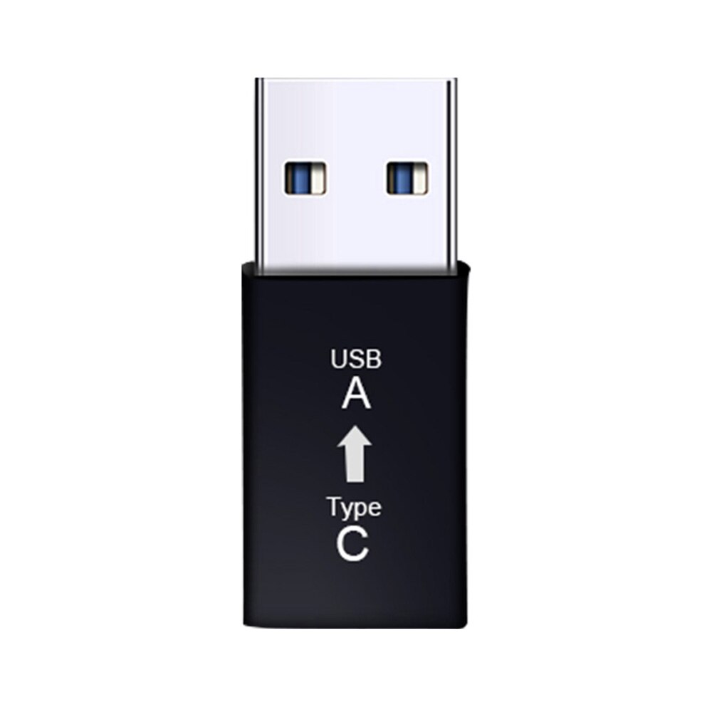 Type C Naar Usb Adapter Voor Iphone 12 Mini Pro Max 12Pro IPhone12 12 Mini Xiaomi Redmi Huawei Oneplus Een plus Samsung Type C Usbc: Black