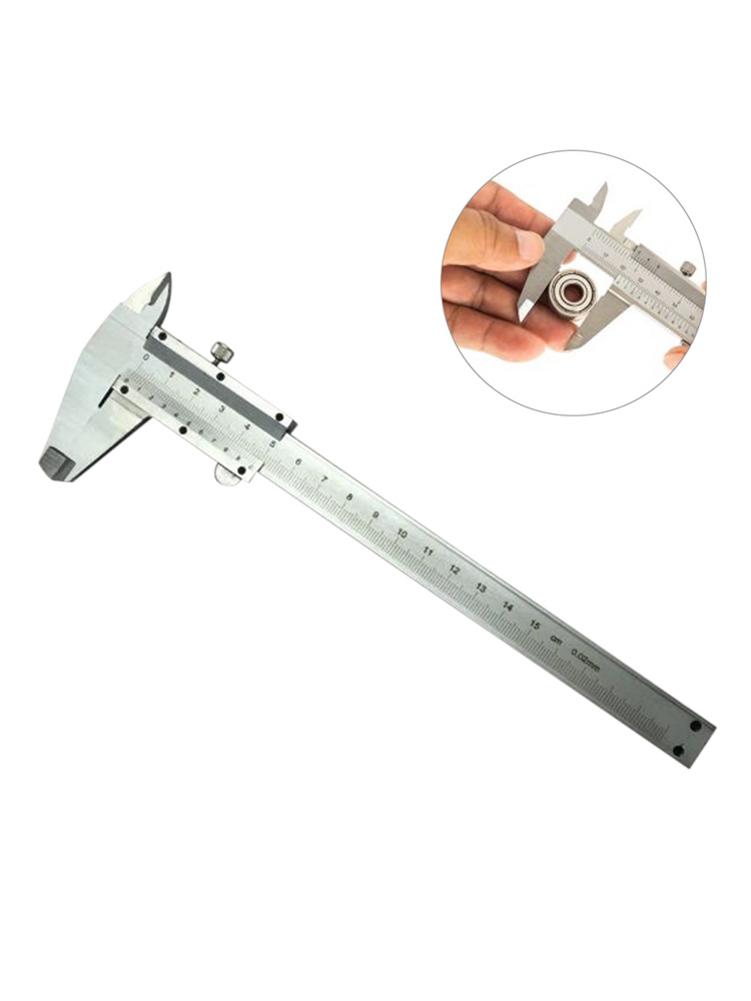 Stainless Steel Vernier Caliper Precision Measuring Tool for Inside Outside Depth Step Measurements 0-6