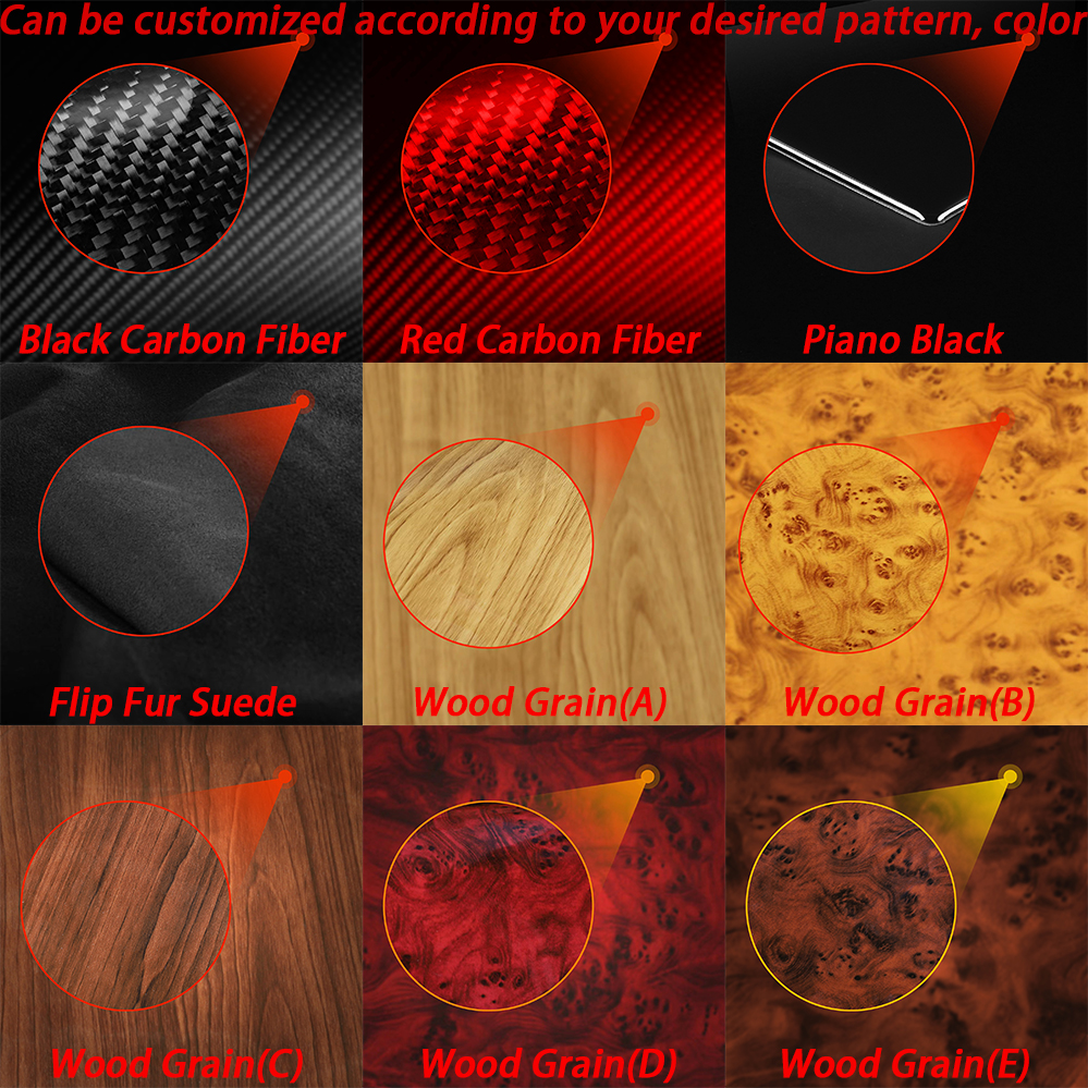 For Volkswagen VW Golf 6 MK6 GTI Soft Carbon Fiber Interior Accessories Kit Cover Trim 13pcs Interior Whole Kit