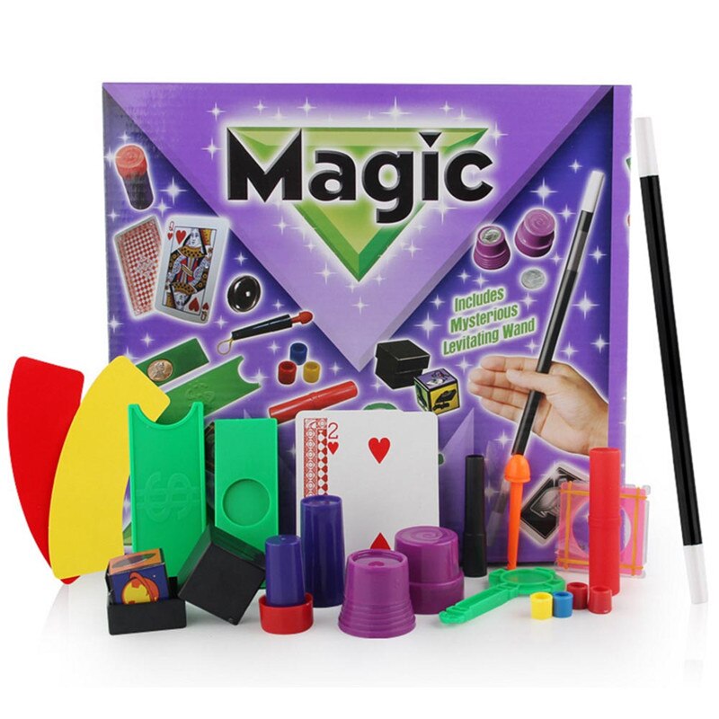 Children's Educational Magic Prop Toy Close-up Stage Magic Props Set Big Box Adult Children Magic Toy: A1