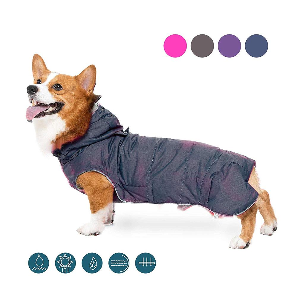 Autumn Winter Pet Clothes For Dog Waterproof Hooded Jacket For Dogs Warm Outdoor Jacket For Chihuahua Small Medium Dogs: blue / S