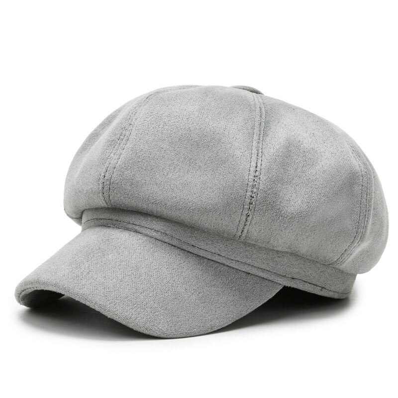 Newsboy Caps Women Gatsby Octagonal Hats Baker Peaked Beret Driving Female Sunscreen Hats Painter Tour Winter Suede Retro Cap: G