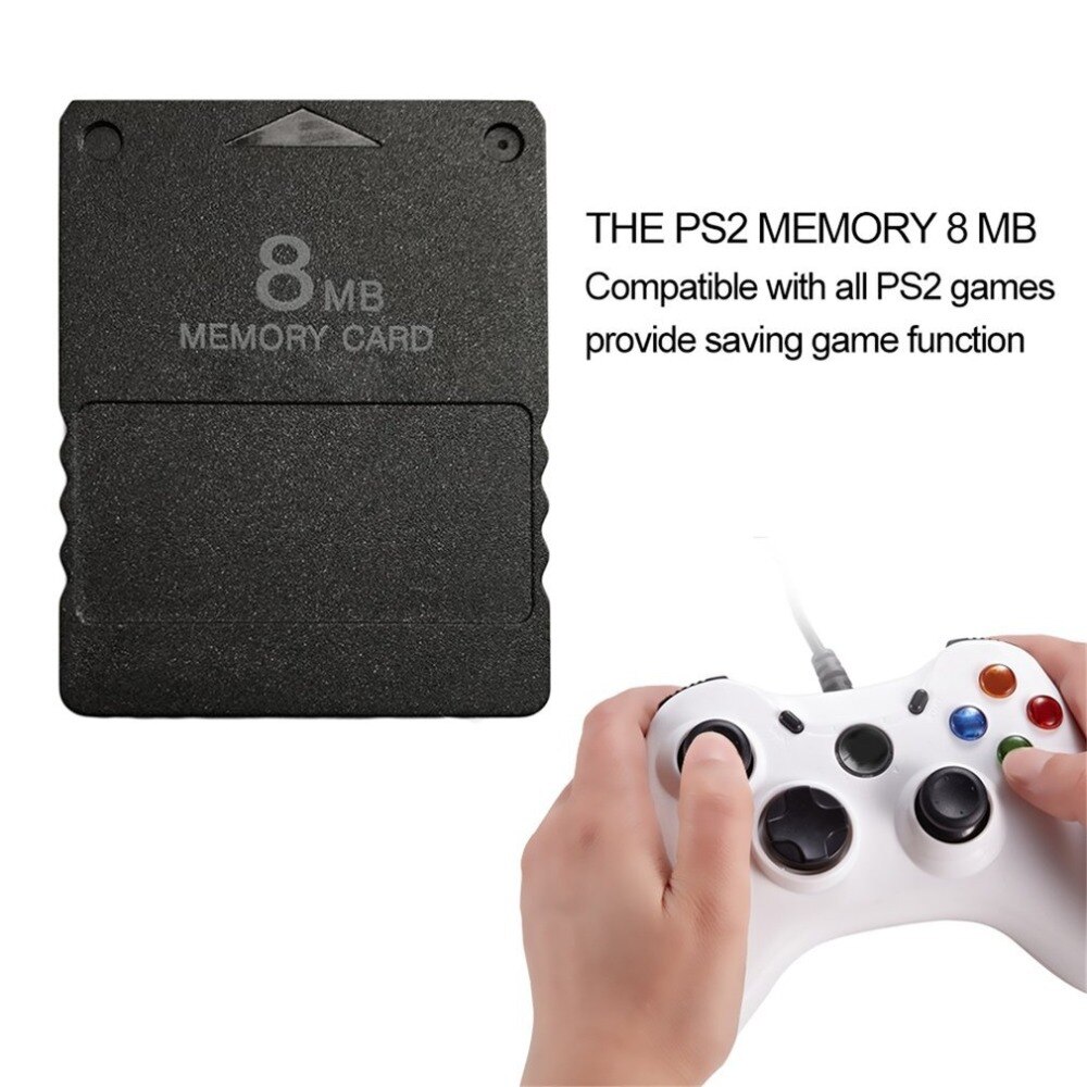 8MB 16MB 32MB 64MB 256MB Memory Card Memory Expansion Cards Suitable for Sony Playstation 2 PS2 Black 8MB Memory Card