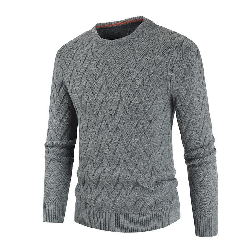 Männer Oansatz Wolle Jumper Herbst Winter Warm Patchwork Bequeme Lange Hülse Kleidung Gestrickte Beiläufige Männliche Pullover Dropshopping