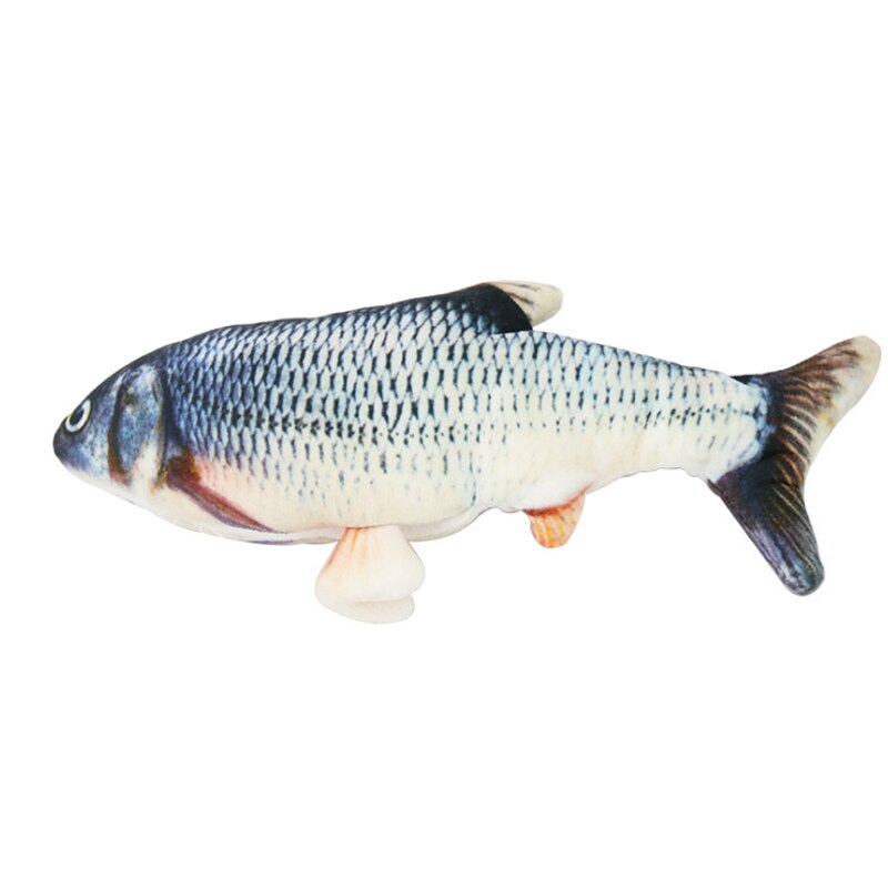 Gato juguete de 3D pescado carga USB eléctrico pez de imitación juguetes para gatos mascotas gato de juguete suministros juguetes para gatos