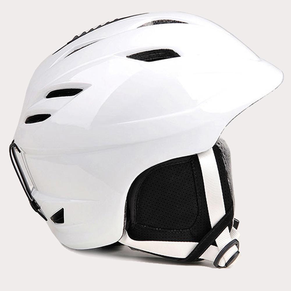 PROPRO Ski Helmet ABS Integrally-Molded Skiing Helmet For Adult Breathable Snowboard Helmet Men Women Skateboard Helmet: White / L