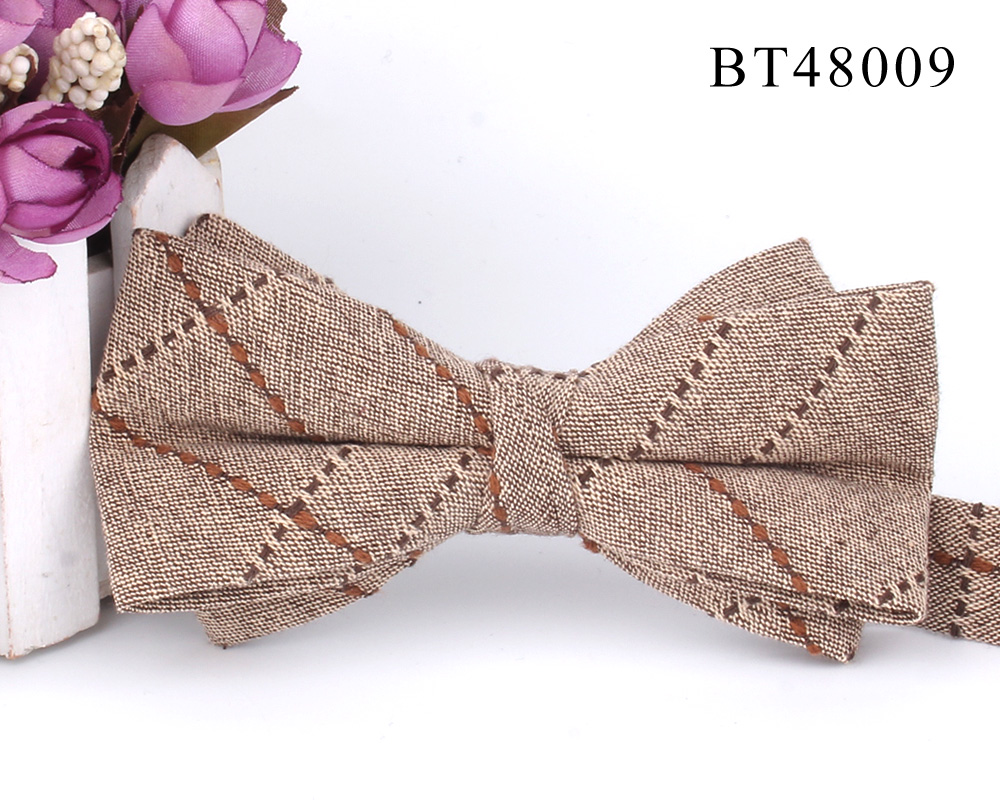 Katoenen Vlinderdas Voor Bruidegom Mode Gestreepte Vlinderdas Voor Mannen Vrouwen Beige Bruin Strik Volwassen Plaid Strikjes Das Bruidsjonkers Strikjes: Sky Blue