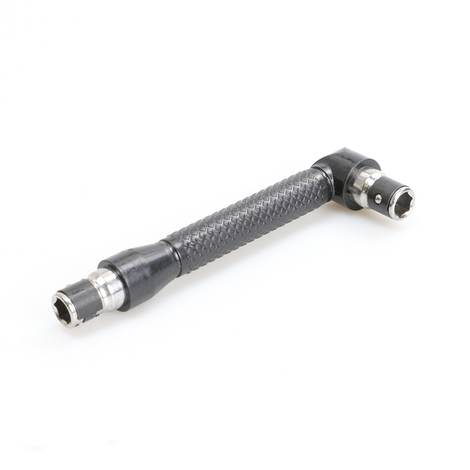 10 in 1 Angle Dual Head L-shaped Mini Socket Wrench 1/4" 6.35mm Socket Screwdriver Bits Key Utility Tool Screwdriver Bit Drill: wrench