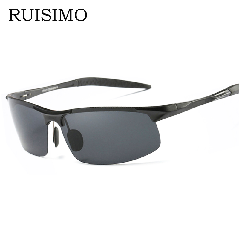 Aluminium Mannen Gepolariseerde Zonnebril Mannelijke Spiegel Rijden zonnebril Mannen gafas retro de sol masculino