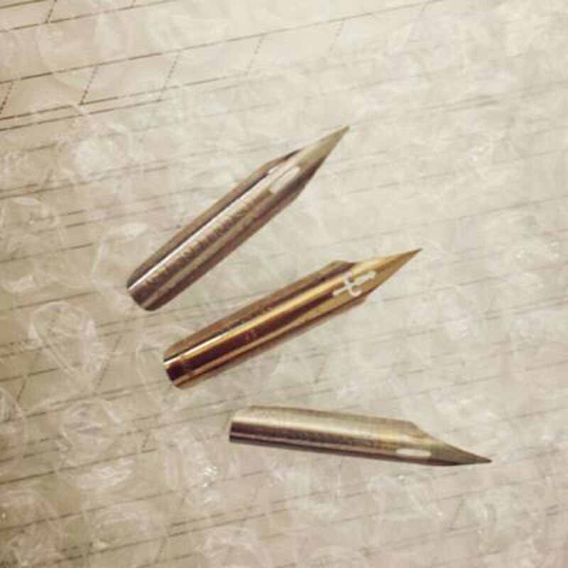 3 pieces for a lot Modern Oblique Calligraphy Pen Nibs English Copperplate Script Dip Pen Nibs