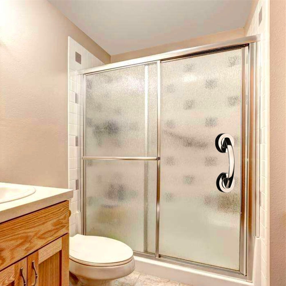 barra de agarre con ventosa para baño para personas mayores, seguridad, bañera y ducha, baño, ducha, agarre antideslizante con mango, # F