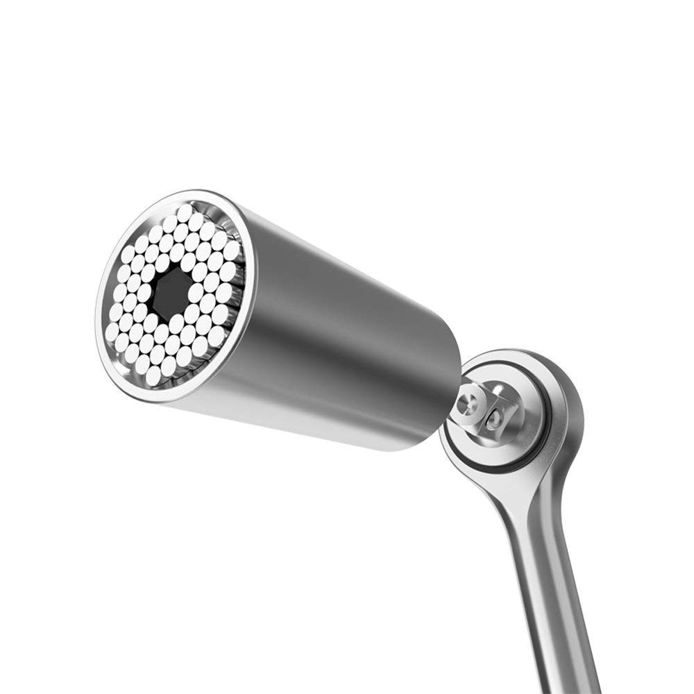 Universal Torque Wrench Set Head Key Sleeve Socket 7-19mm Ratchet Spanner Power Drill Kits Magical Grip Bushing Hand Tools