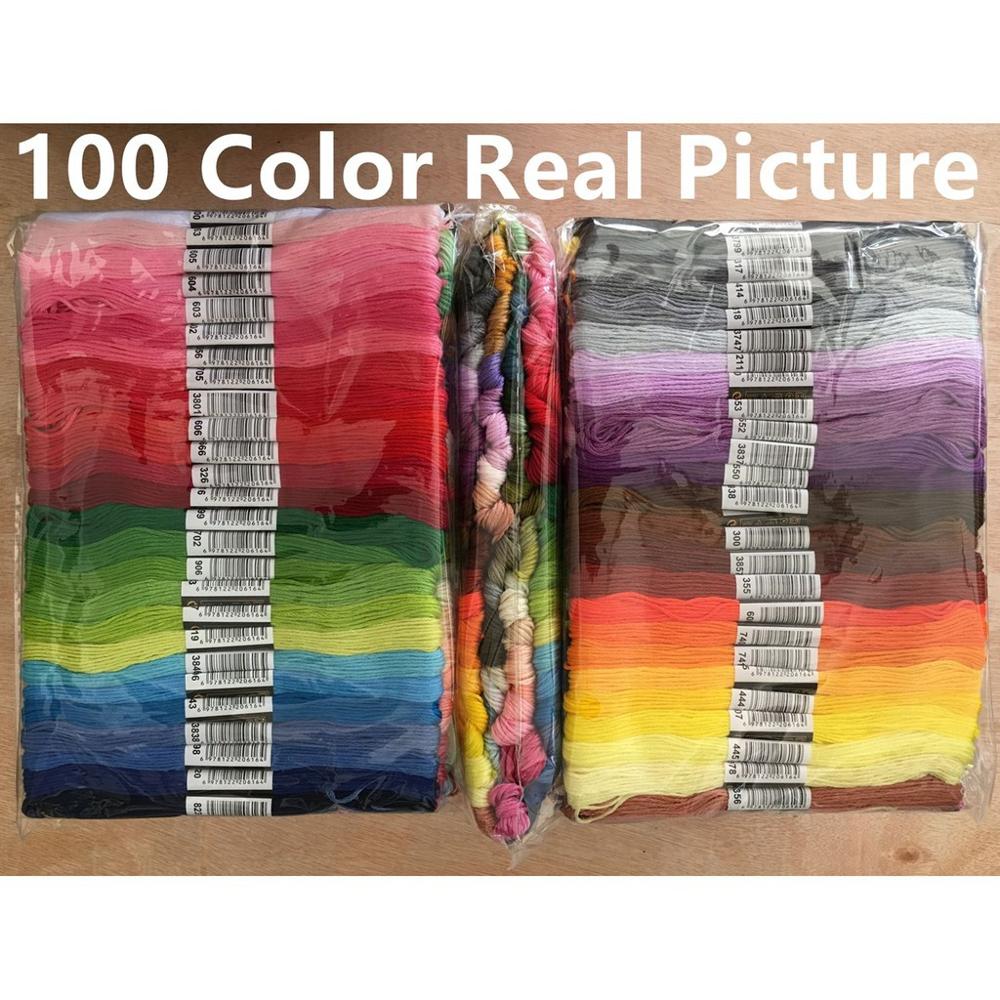Embroidery Thread 447 Colors Embroidery Floss Cross Stitch Kit Premium Rainbow Embroidery DIY Threads Crafts Cotton Sewing Skein