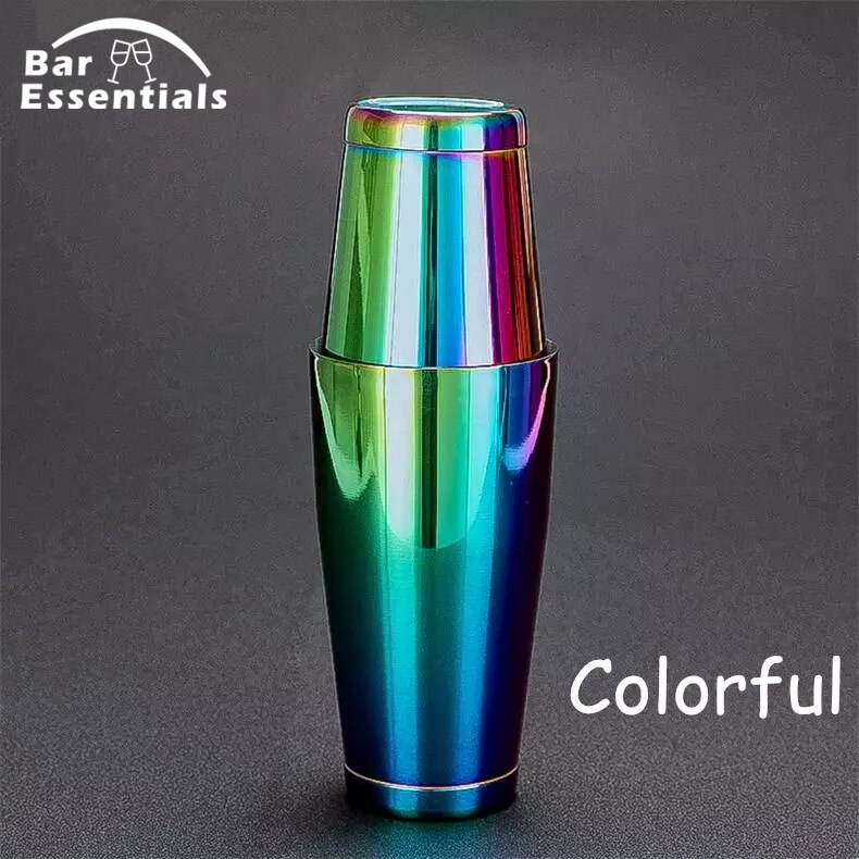 1pc 500ml Stainless Steel Cocktail Shaker Cocktail Mixer Wine Martini Drinking Japanese Style Shaker Party Bar Tools: violet