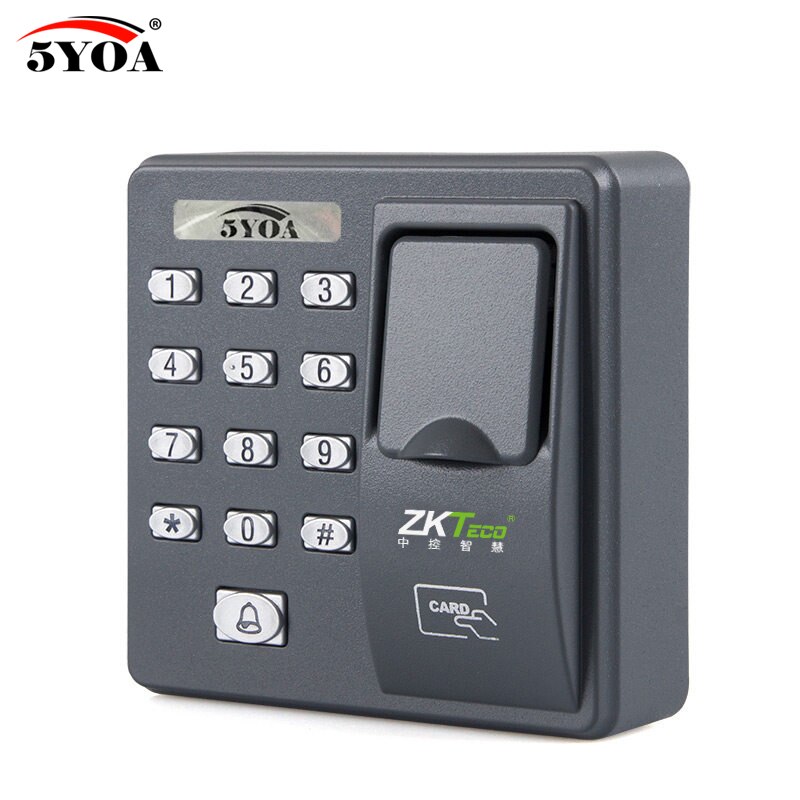 Fingerprint Password Key Lock Access Control Machine Biometric Electronic Door Lock RFID Reader Scanner System Device