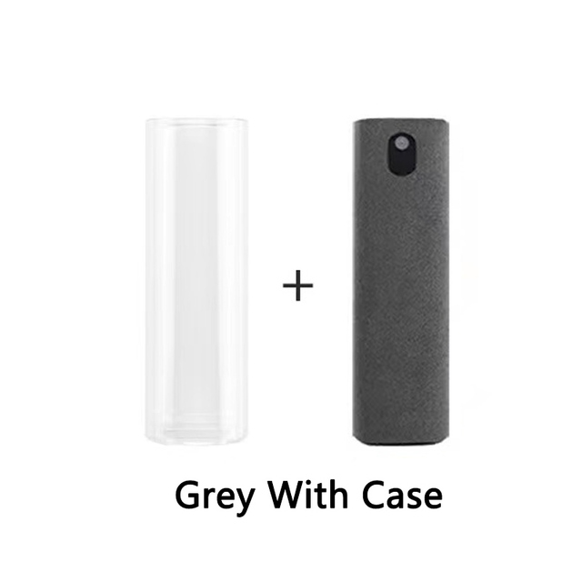 2 In 1 Bildschirm Reiniger Spray Computer Handy Bildschirm Staub Entferner Werkzeug Mikrofaser Tuch Für iPhone iPad Reinigung Tücher: Pink