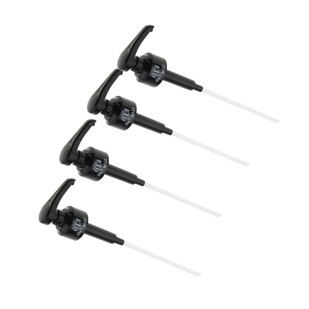 4 Pcs Black Syrup Pumps Great For Monin Coffee Syrups, Snow Cones, Flavorings & More