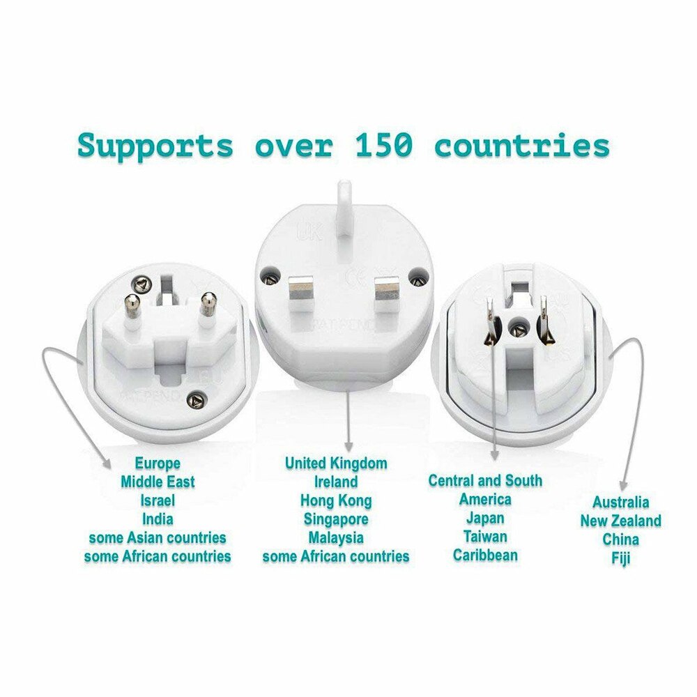 Uniwersalny adapter wtyczki podróżnej nas UK AU EU wielofunkcyjny konwerter gniazdo ładowarki gniazdko elektryczne adapter wtyczka