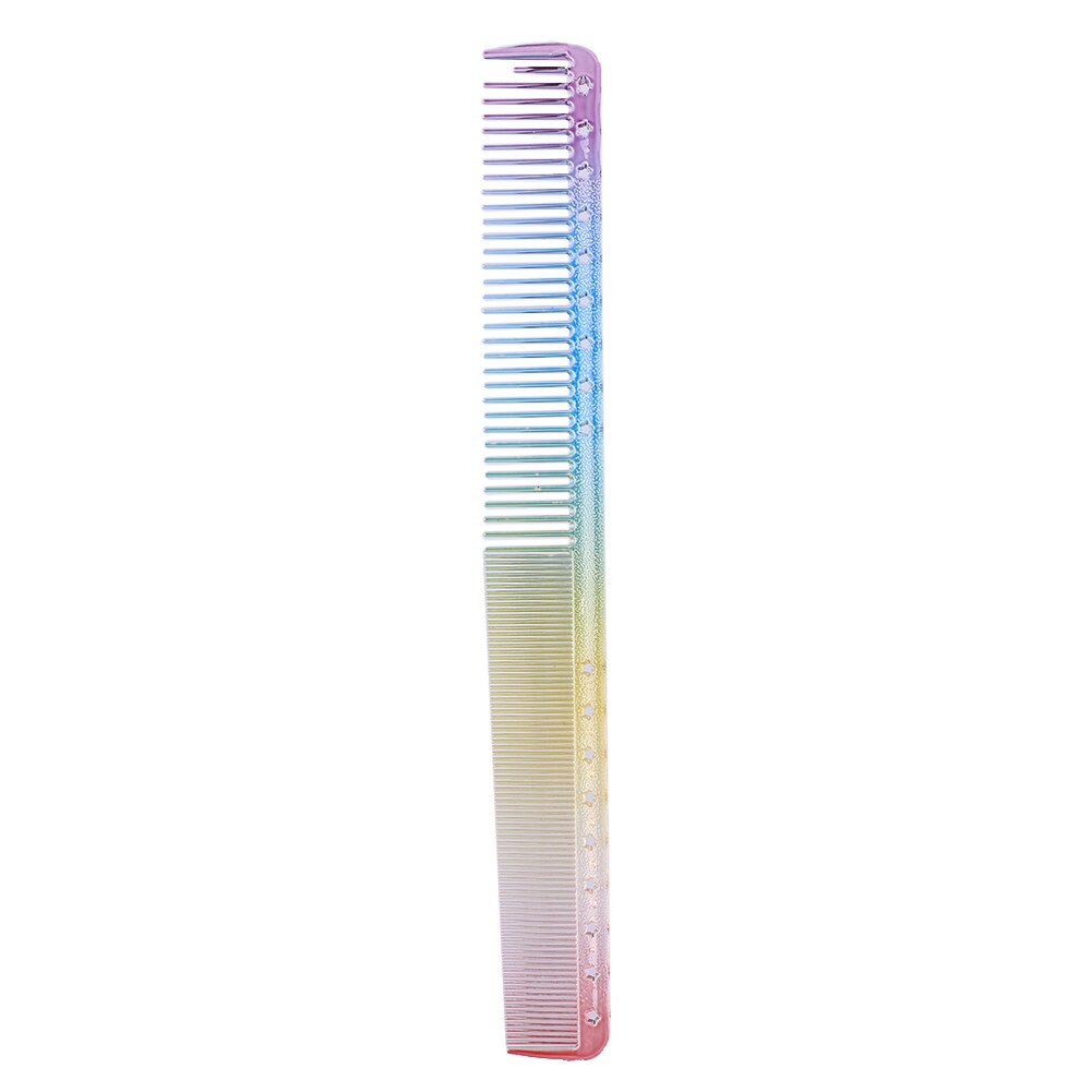 Anti-Statische Regenboog Kam Haarborstel Dubbele Hoofd Verstrikt Kam Hair Styling Tool: 9