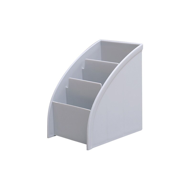 Plastic Organizer Mobile Phone Stand Home Decoration Remote Control Organizer box Remote Control Desktop Storage Box: Grey