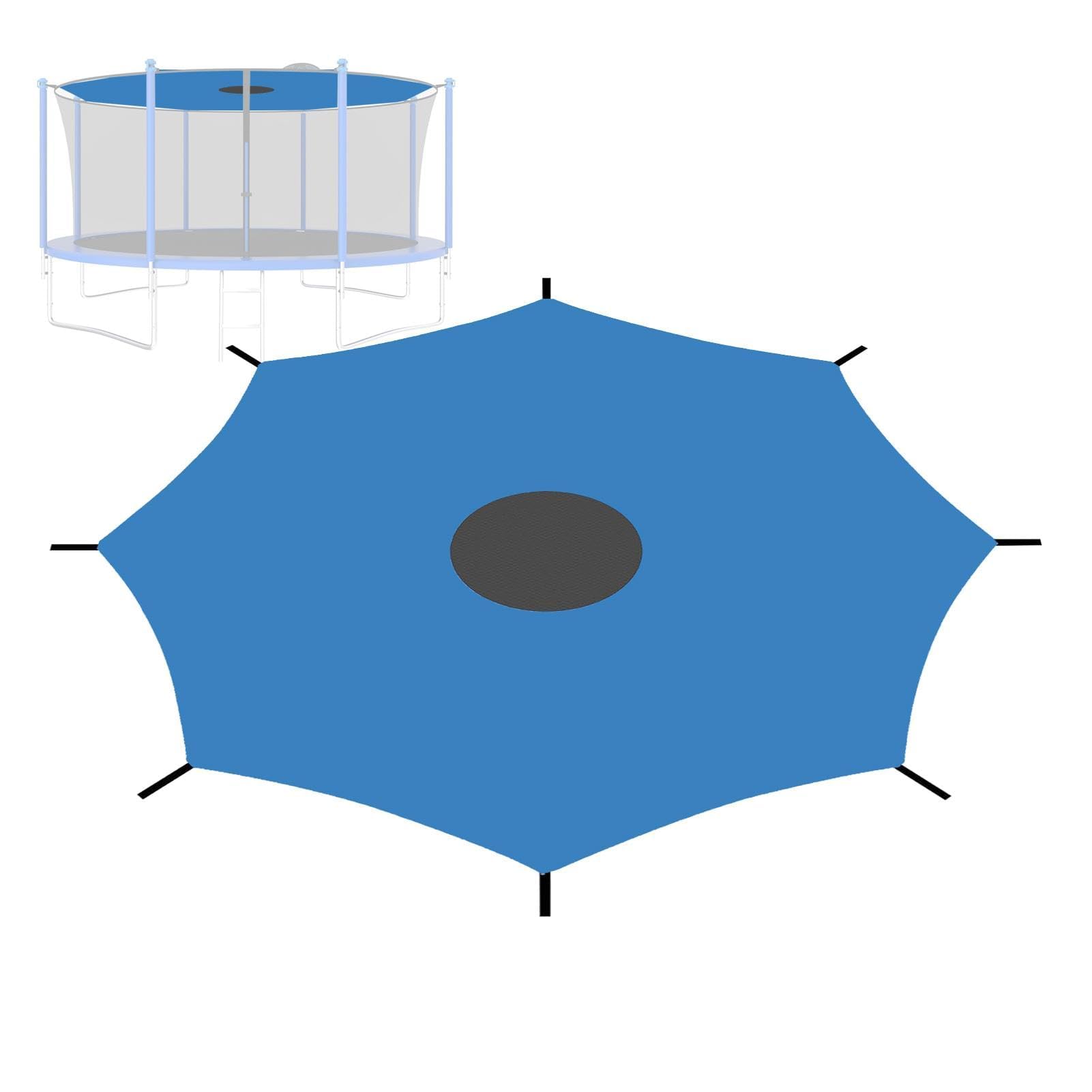 Trampoline Sun Shade Cover, 8ft 10ft 12ft 14ft 16ft Sun-Protection Trampolines Canopy, Anti-UV Trampoline Tops Cover Accessories: Burgundy