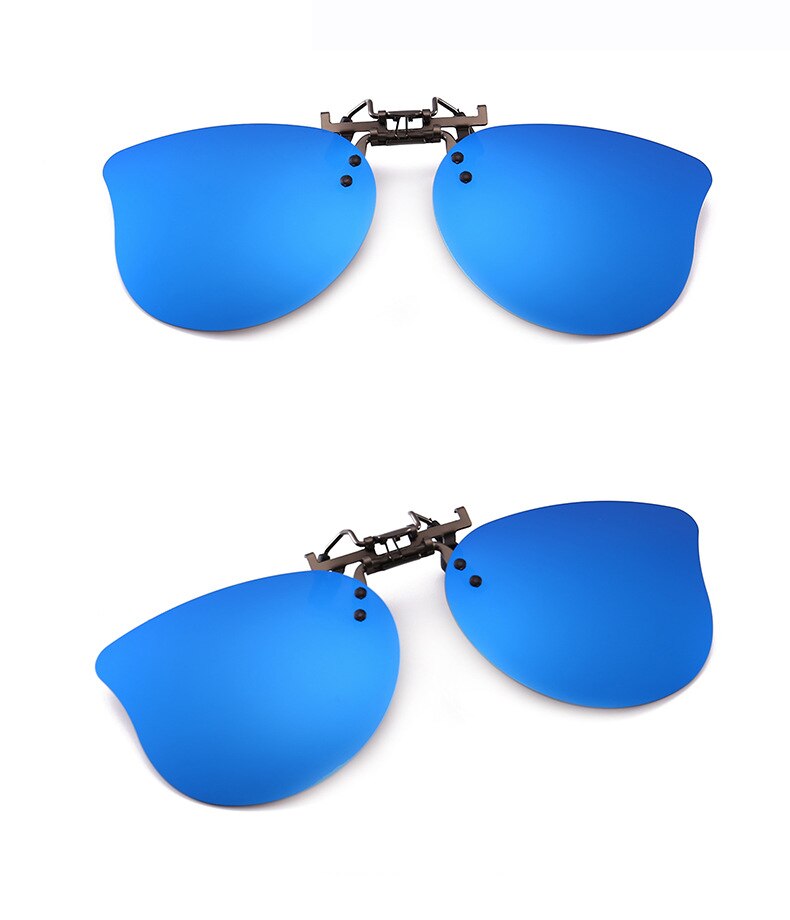 Dreng pige polariseret klip på solbriller fiskeri nat anti uv kørsel fiskeri to stil solbriller klip spejl  uv400 zb-69: 3