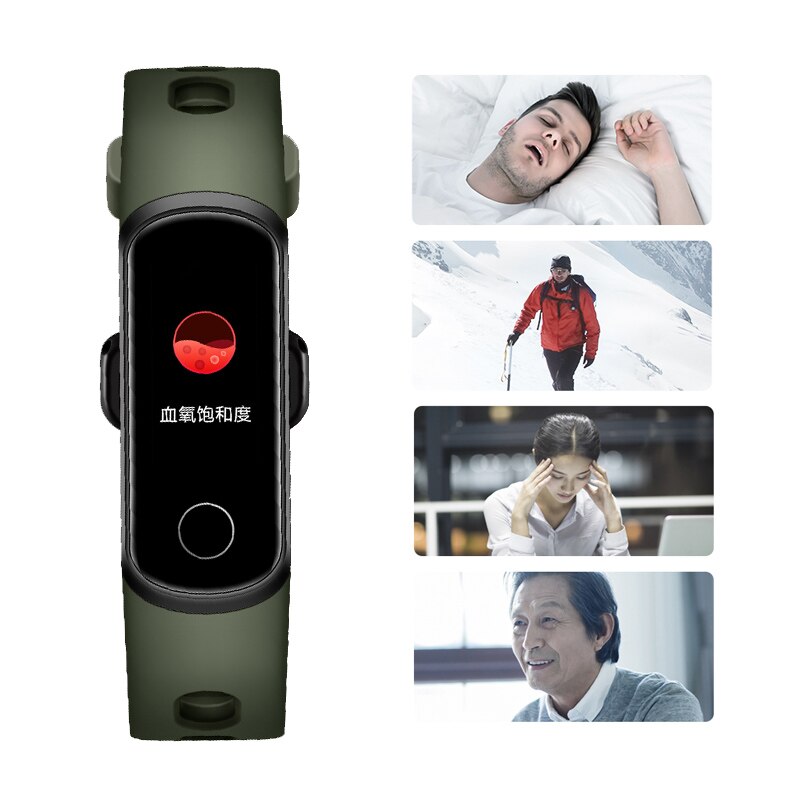 Originele huawei honor band 5i slimme polsband amoled huawei honor slimme armband slaap zwemmen sport tracker spo 2 bloedzuurstof