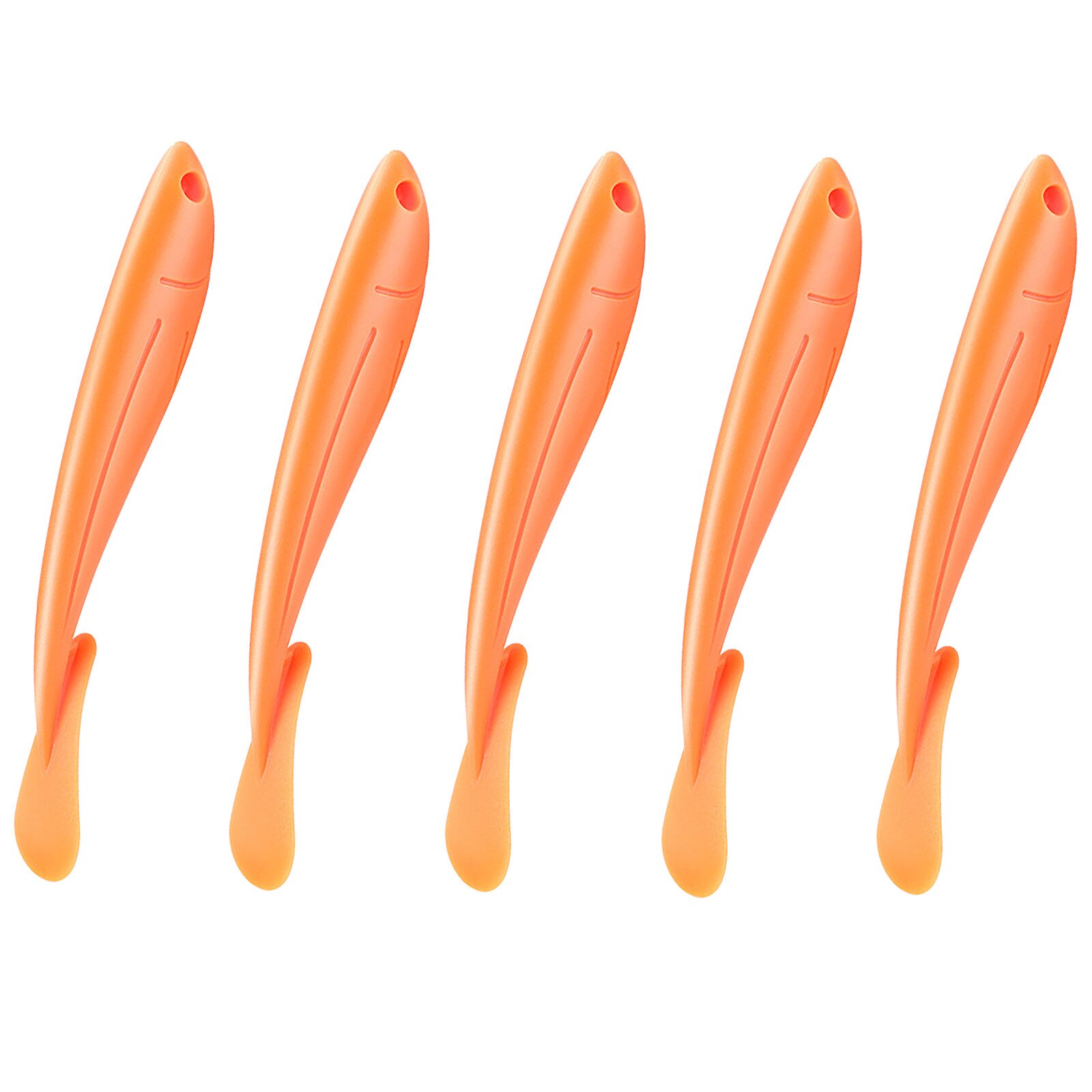 3Pcs Oranje Schillers Machine Keuken Gadgets Fruit Groente Gereedschap Gehumaniseerd Gebogen Handvat Fruit Gereedschap Keuken Gadget: B