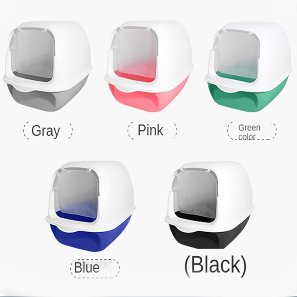 All-enclosed Cat Litter Basin Large Cat Toilet Cat Litter Basin Anti-smelly Cat Litter Basin Anti-splashing Cat Litter Basin