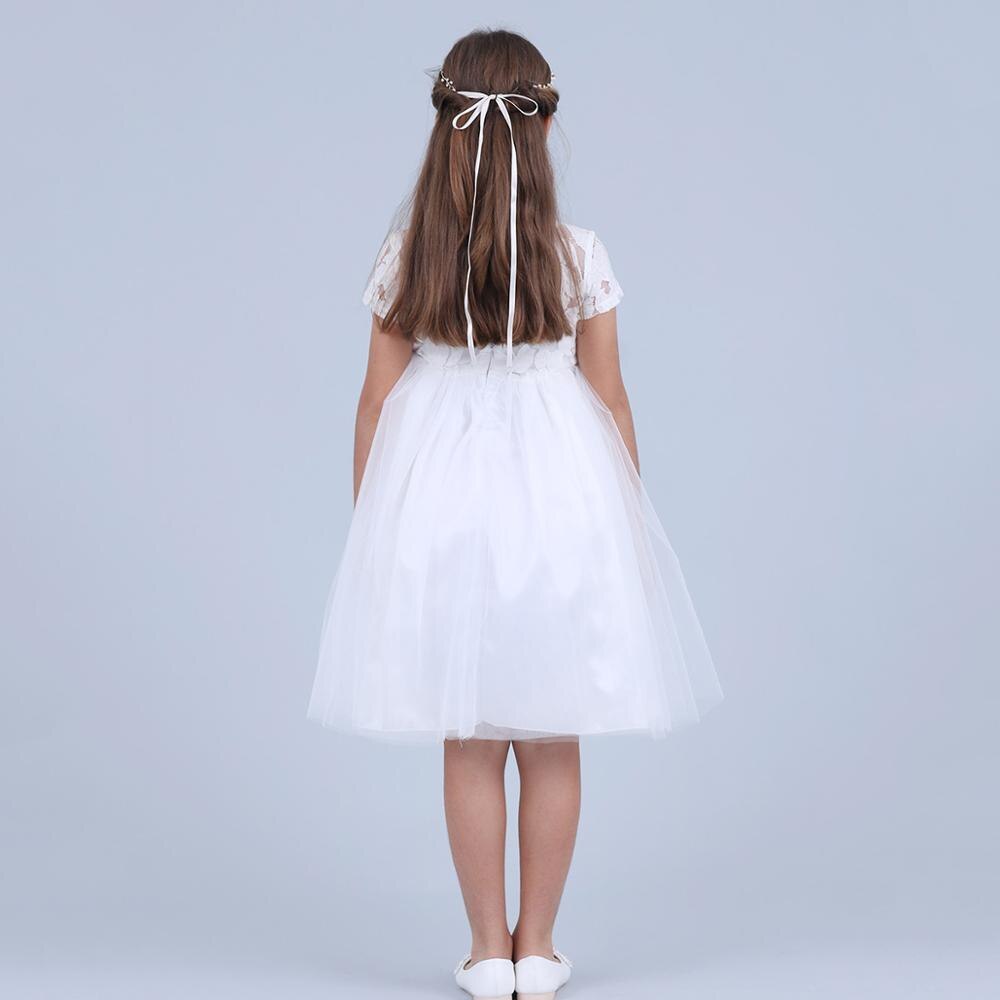 Iiniim Kinder Kleider für Mädchen Weiß Vestido de festa Prom Kleid Kleinkind Prinzessin kinder Hohl Herz Kleid für Abend party