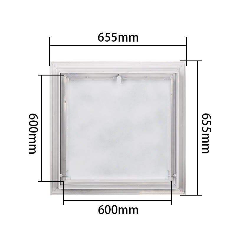 Ccess-Panel de acceso de pared o techo para puerta, apertura empotrada, Universal, ABS, cuadrado, plástico blanco, fácil de poner, 100x150mm -400x48000mm