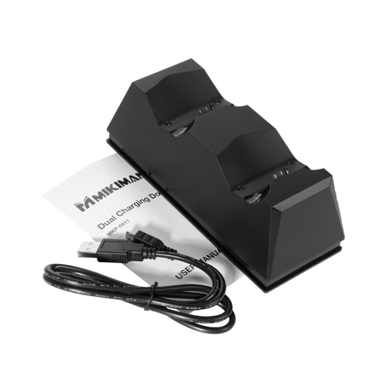 PS4 chargeur Station d'accueil de charge double USB avec indicateurs LED Joystick chargeur de manette pour contrôleur Playstation 4