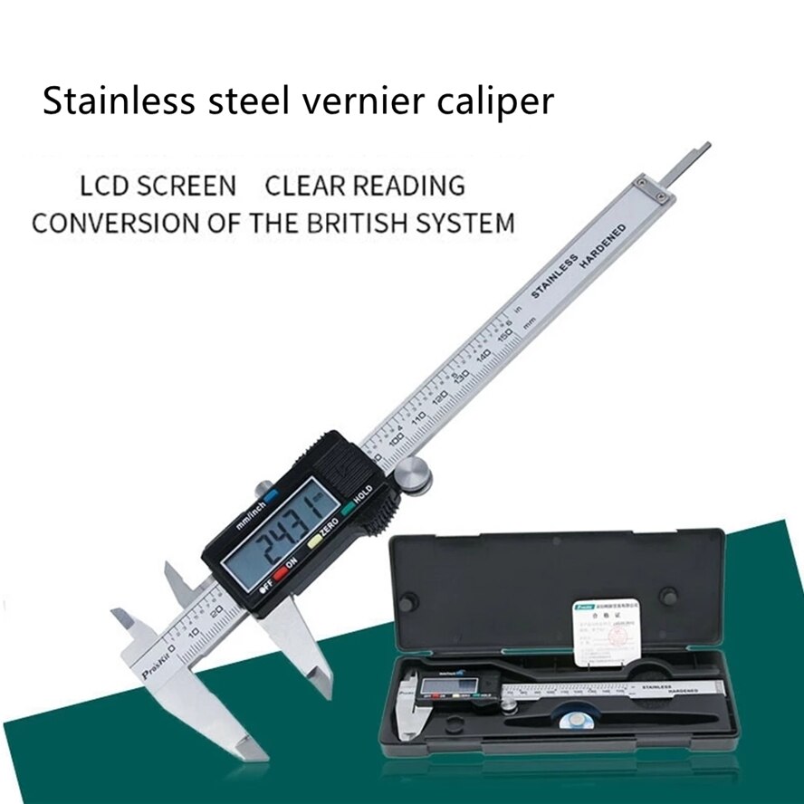 Digital Vernier Caliper paquimetro 150 200 mm ELEctronic RULER CALIbrator CALIBER GAUGE PACHOmeter 6 inch Micrometer Digicaliper