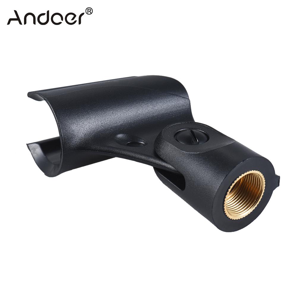 Andoer M-7 Plastic Mic Clip Wireless Microphone Holder 22mm for All 22mm Diameter Handheld Transmitters Microphones