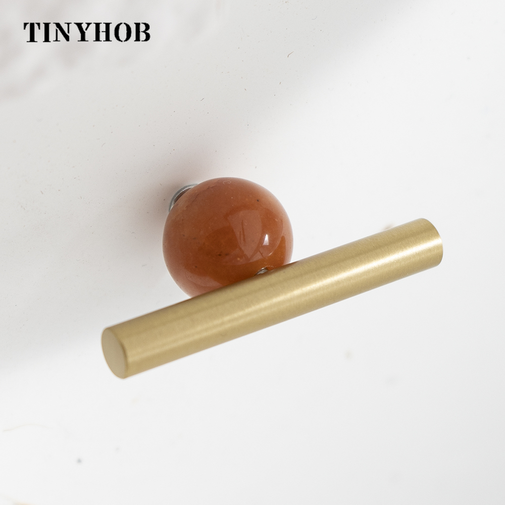 Tinyhob Möbelknopf aus natürlichem grünem Marmor und Durcheinander mit Erzähler/Griffen für Schränke und Schubladen, Knöpfe, Kleiderschrankgriffe