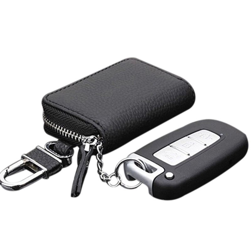 Pu Lederen Auto Key Portemonnees Mannen Sleutelhouder Huishoudster Keys Organizer Vrouwen Sleutelhanger Covers Zipper Key Case Bag