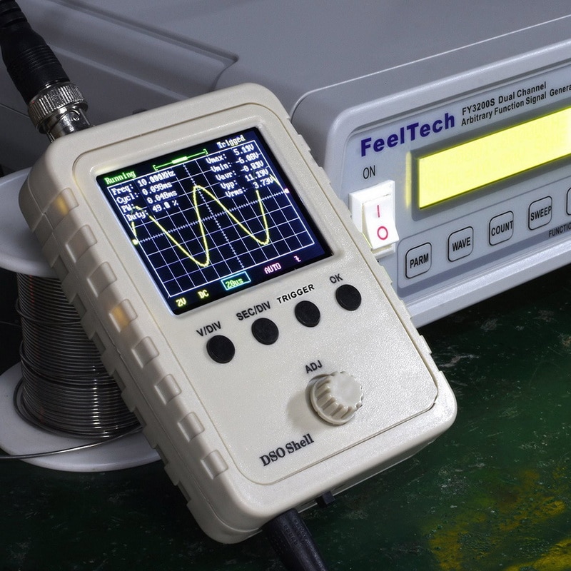 Dso digitalt oscilloskop fuldt samlet med  p6020 bnc standard probe
