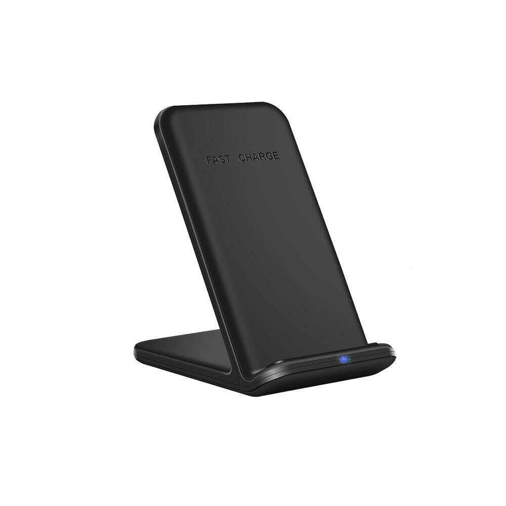 15W Qi Draadloze Oplader Voor Samsung S21 S20 S10 Note 10 2 In 1 Fast Charging Stand Voor Iphone 12 11 Pro Xs Xr X 8 Airpods Pro: Black