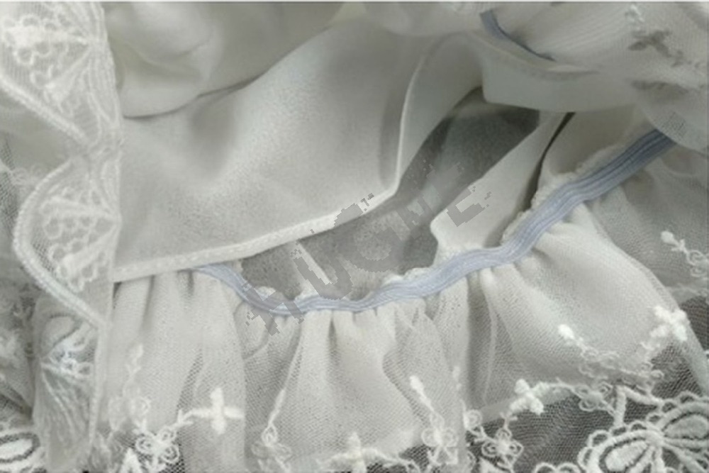 proprietà chiffon Dolce Lolita Mutandine fioristi Bicchierini Del Merletto ordinare balze Bianco Elastico Mussola