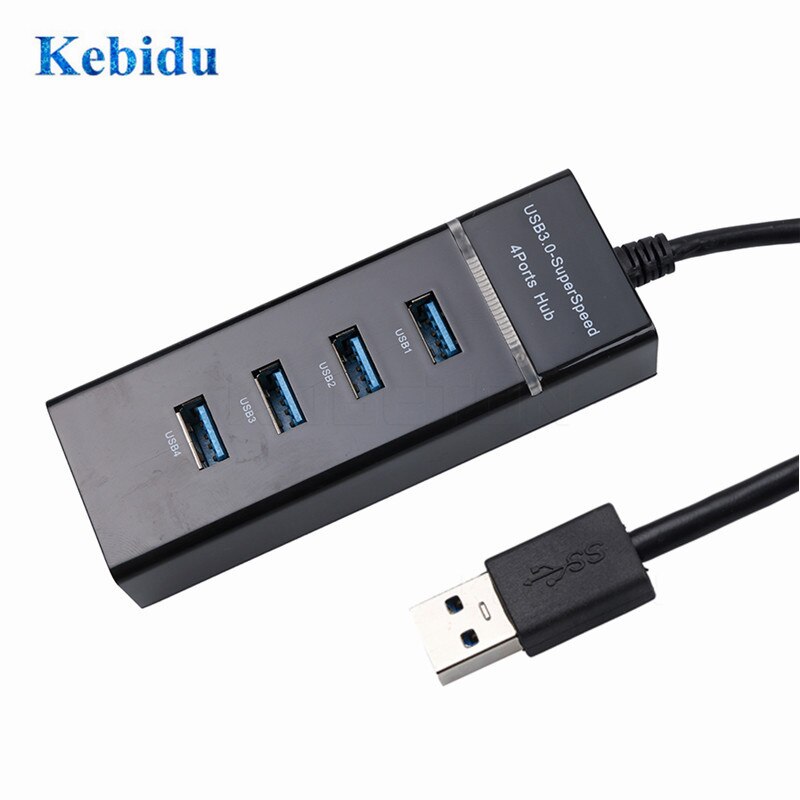 KEBIDU Hi-Speed 4 Port USB 3.0 Multi HUB Splitter Uitbreiding Voor Desktop PC Laptop Adapter USB HUB 4 poorten High Speed Naven